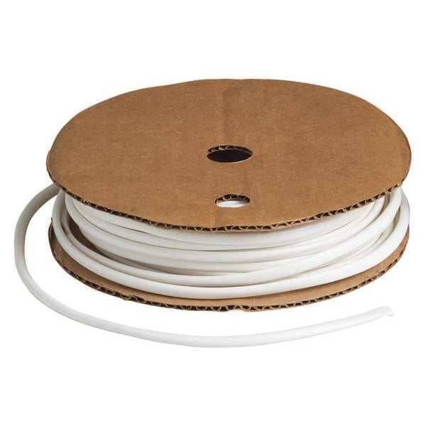 Heat Shrink Tube, 0.178 in, White, 500 ft