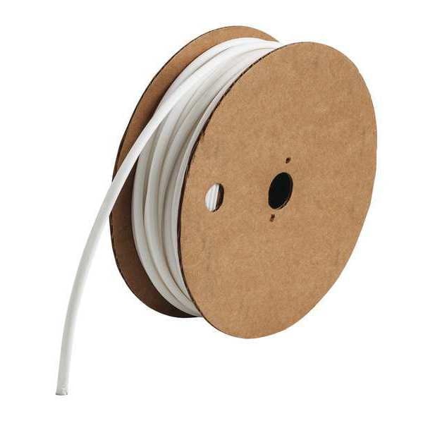 Heat Shrink Tube, 3/16 in, White, 100 ft