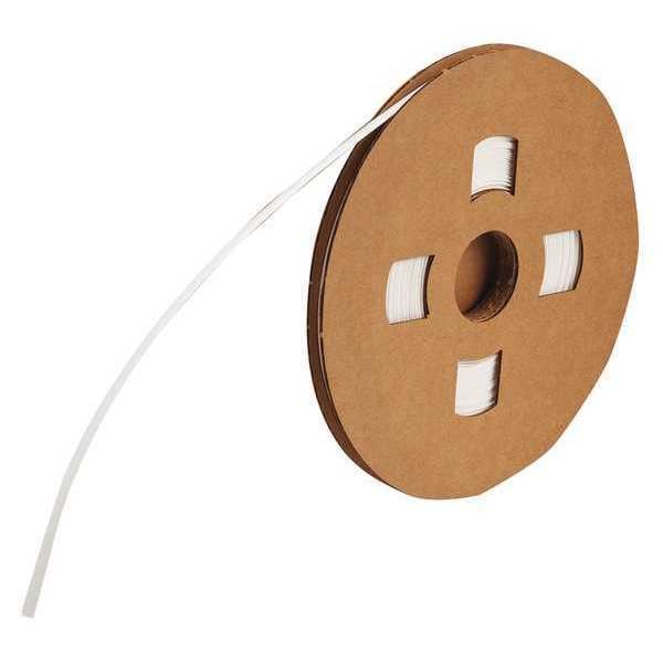 Heat Shrink Sleeve, 2:1 I.D. Shrink Ratio, White, 100 ft
