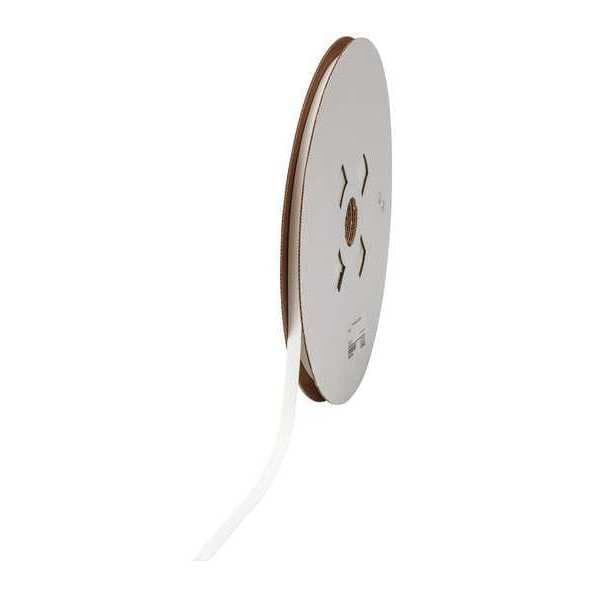 Heat Shrink Tube, 2:1 I.D. Shrink Ratio, 1/4 in I.D. Before Shrinking, White, 175 ft