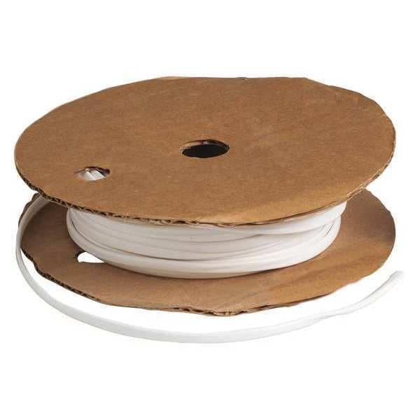 Heat Shrink Tube, 0.158 in, White, 100 ft