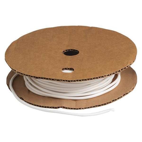 Heat Shrink Tube, 0.124 in, White, 100 ft