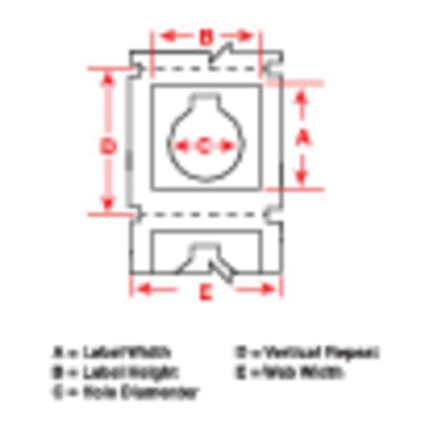 Printable Labels, 1.2" W x 1.5" H, Clr
