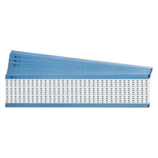 Wire Markers, Legend 41, Black/White, PK25, TMM-41-PK