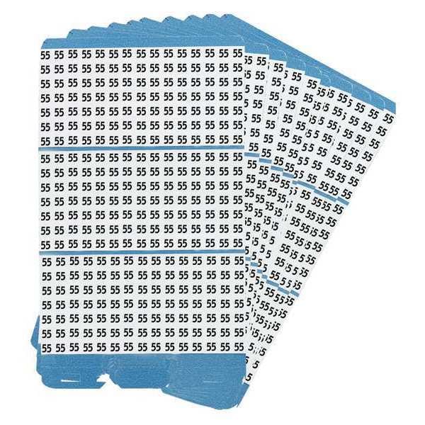 Porta-Pack Wire Markers, 55, Blk/Wht, PK10