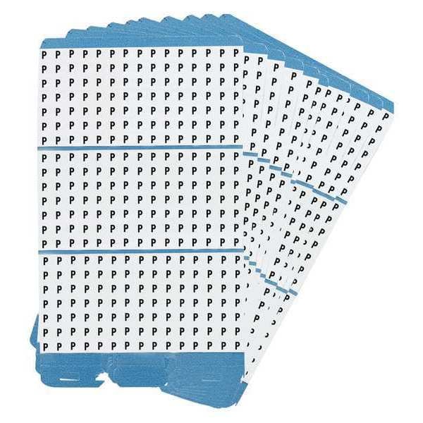 Porta-Pack Wire Markers, P, Blk/Wht, PK10