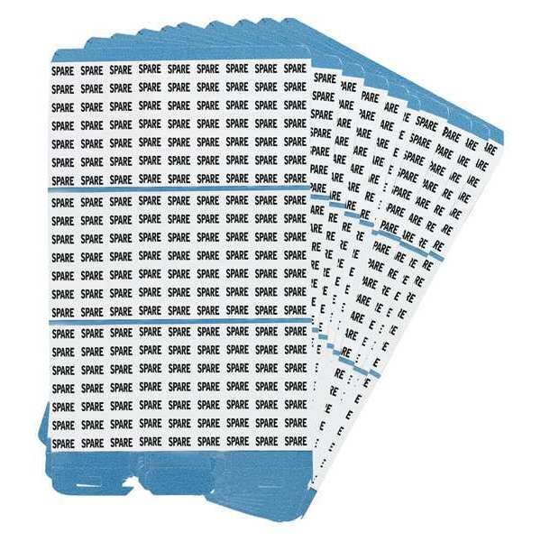 Porta-Pack Wire Mrkrs, SPARE, Blk/Wht, PK10
