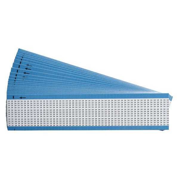 Wire Markers, Legend 14, Black/White, PK25, TMM-14-PK