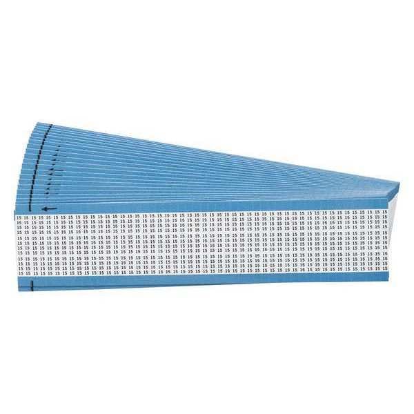 Wire Markers, Legend 15, Black/White, PK25, TMM-15-PK