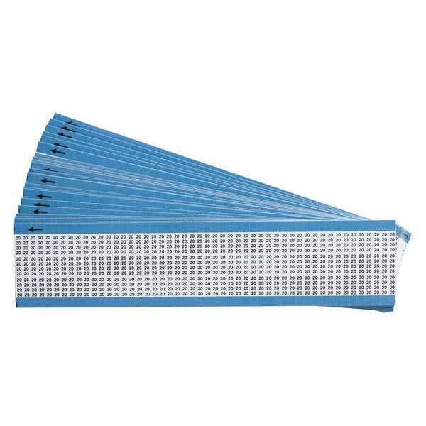 Wire Markers, Legend 20, Black/White, PK25, TMM-20-PK