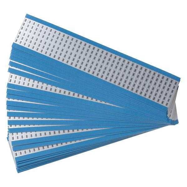 Wire Markers, Legend 8, Black/Silver, PK25