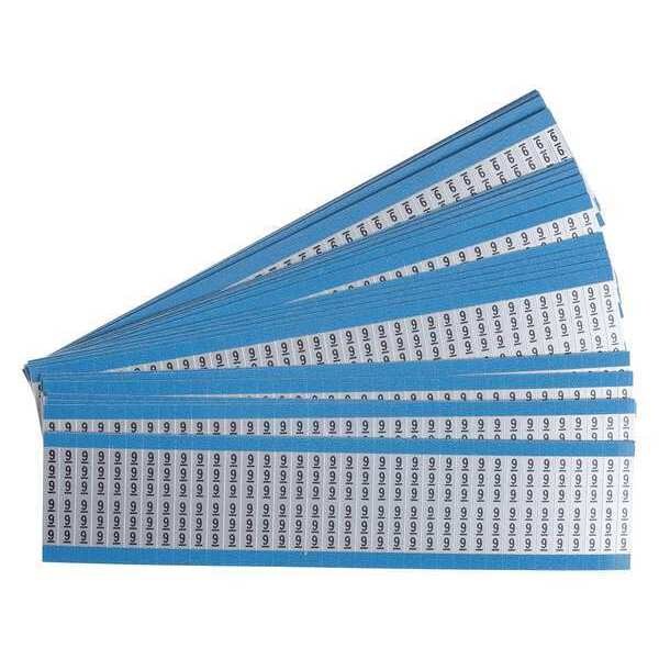 Wire Markers, Legend 9, Black/Silver, PK25