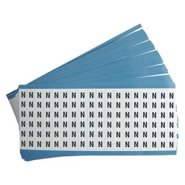 Wire Markers, Legend N, Black/White, PK25, CAB-N-PK