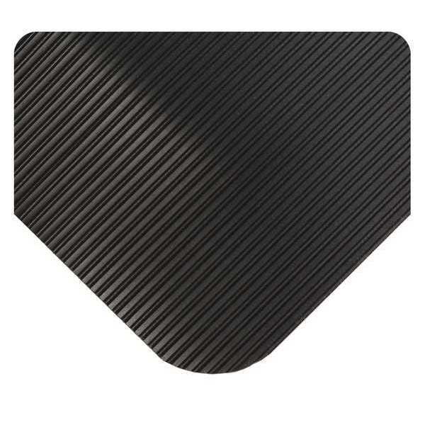 Antifatigue Mat, 10 ft. L x 2 ft. W, 7/8" Thickness, Black