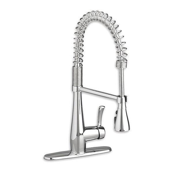 Quince Semi-Professional Kitchen Faucet, Manual, Single Hole Only Mount, 1 Hole