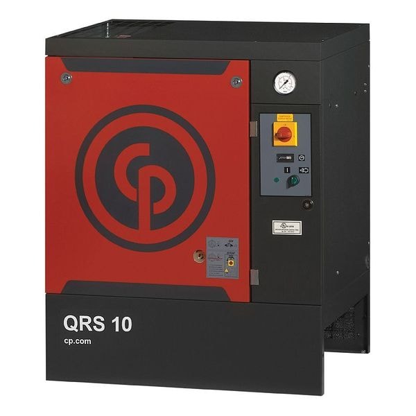 Rotary Screw Air Comp, 10 HP, Base Mnt