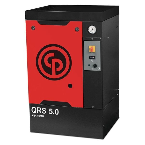 Rotary Screw Air Comp, 5 HP, Base Mount, Phase - Electrical: 1