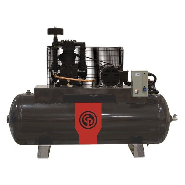 Piston Compressor, 7.5 HP, 80 gal., 460V