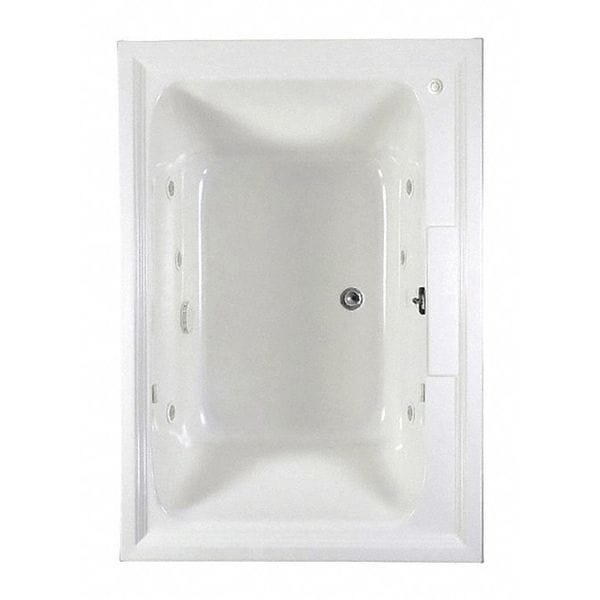 Ecosilent Combo Massage Tub, 60x42", Wht, 60" L, 42" W