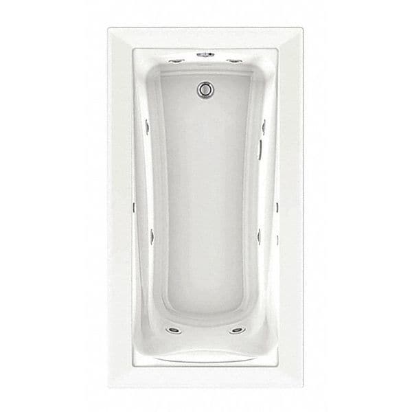 Combo Massage Tub, 72x36", White, 72" L, 36" W