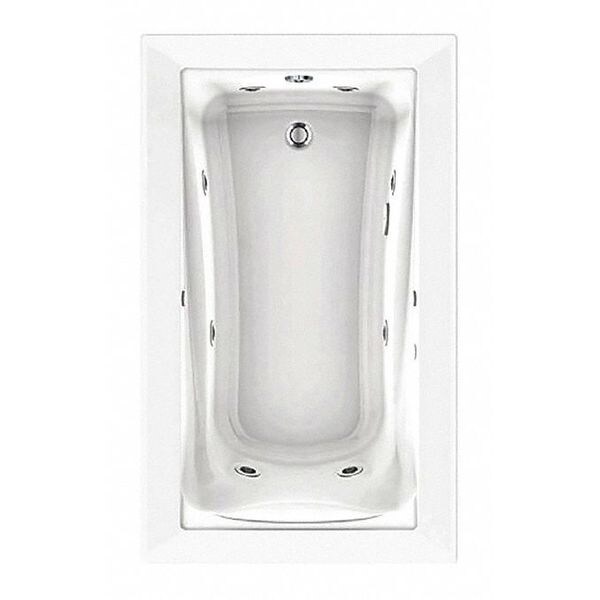 Ecosilent Combo Massage Tub, 66x36", Wht, 66" L, 36" W