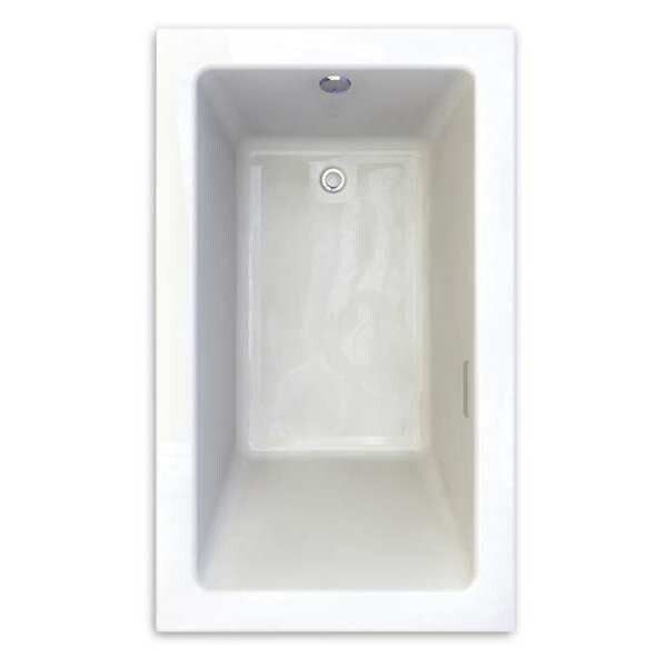 Studio Tub, 2" Profile, 60x36", White, 60" L, 36" W