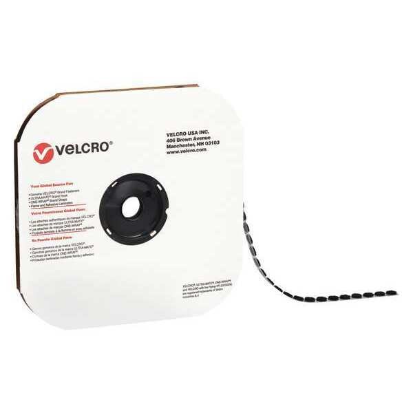 Tape, Dots Hook, 1-3/8", Blk, PK600, Disc, Black, 600 PK