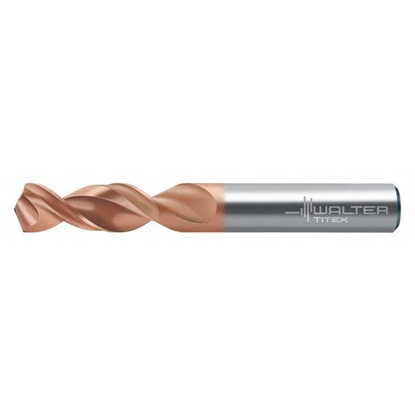 Screw Machine Drill Bit, 9/16 in Size, 130  Degrees Point Angle, High Speed Steel, AlCrN Finish