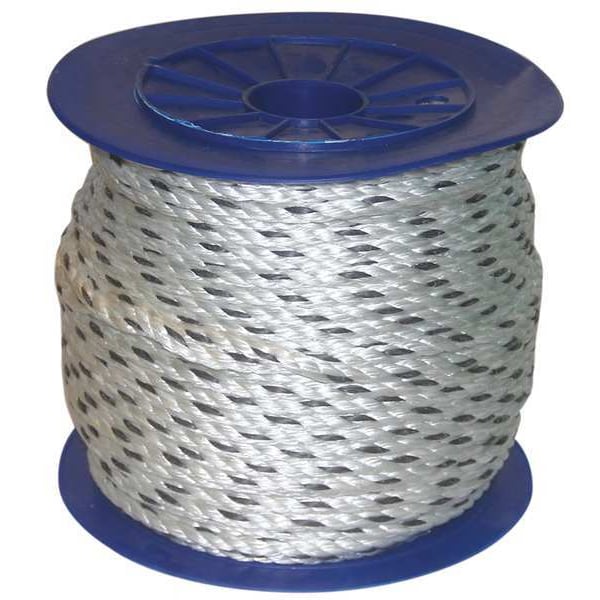 Rope, 600ft, Blk/Wht, 1/2 in. Dia., Cmposite