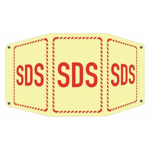 Safety Sign, 10in x 17.5in, Aluminum