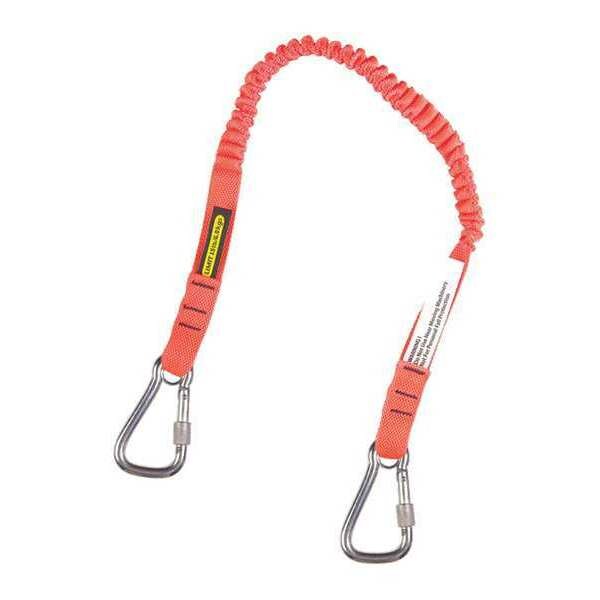 Tool Lanyard, 43inL, Orange, 15lb, SS