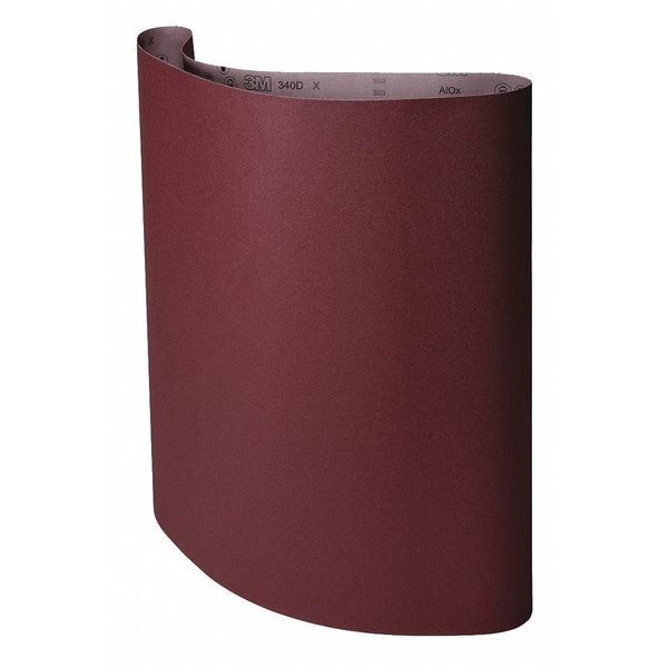 Sanding Belt, 43 in W, 75 in L, Open Coat, Aluminum Oxide, 60 Grit, Brown