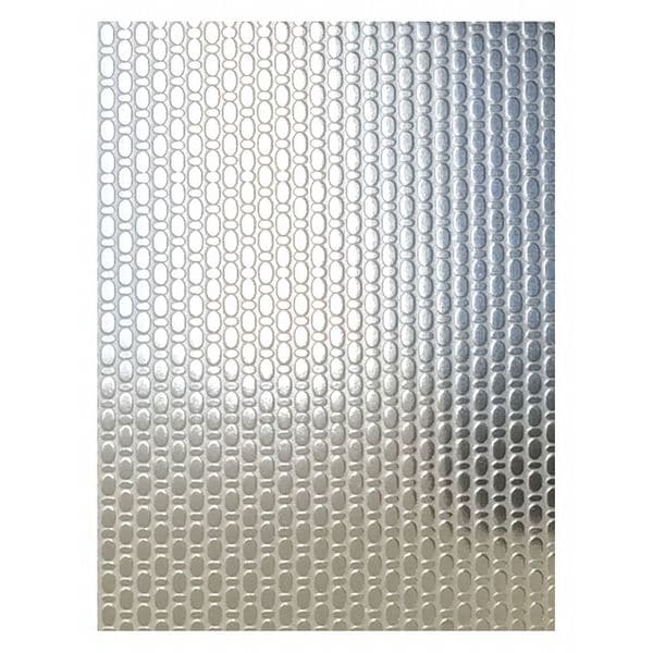 Sheet, Silver, 96" L, 48" W, 22 ga., BA, SS