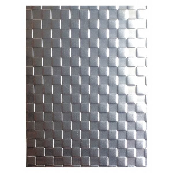 Sheet, Silver, 96" L, 48" W, 22 ga., BA, SS
