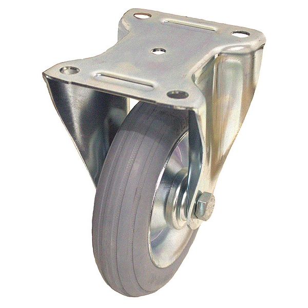 Solid Rubber Caster, 155 lb. Load, Rigid