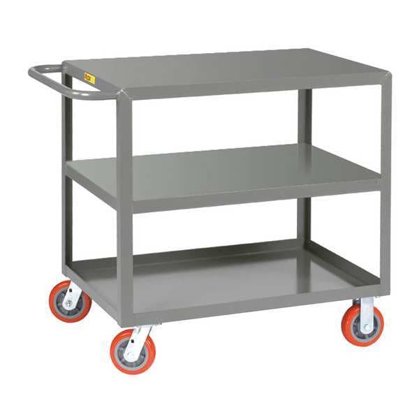 Welded Utility Cart, 12 ga. Steel, 2,000 lb Load Capacity, 41 1/2 in L, 24 in W, 36 1/2 in H