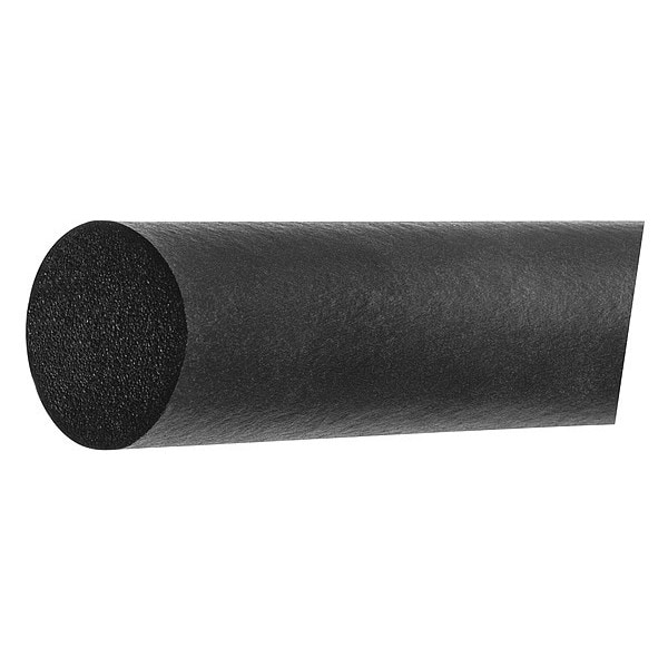Foam Cord, 100 ft. L, 1" dia., Black