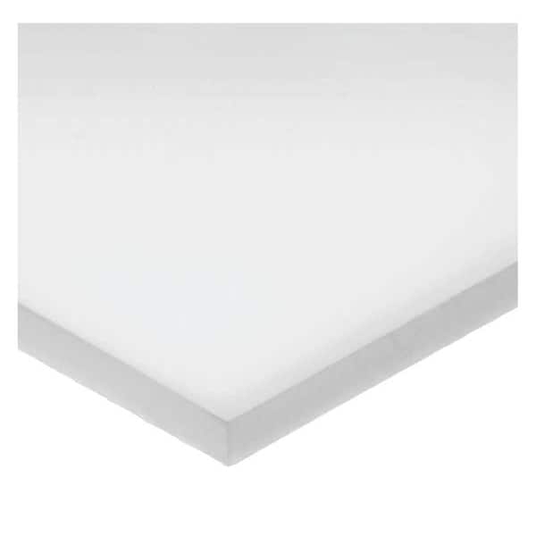 White Polystyrene Polystyrene Sheet 48" L x 48" W x 1/4" Thick