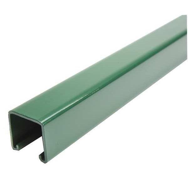 Single Channel Strut, Solid, Steel, Painted, None Hole Size, Green