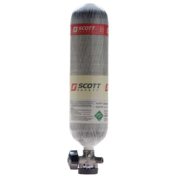 SCBA Cylinder, 4500 psi, Carbon Fiber, Gray