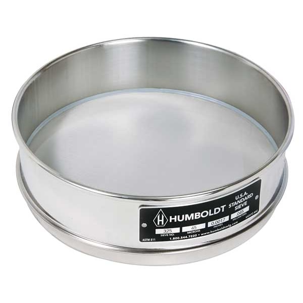 Sieve, 8 in, SS Frame, SS Mesh, No. 6