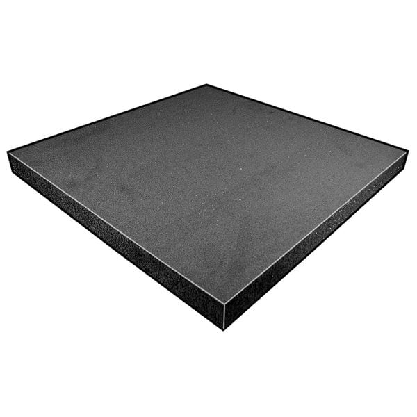 Foam Sheet, Crosslink, 24 in W, 24 in L, 3/4 in Thick, Charcoal