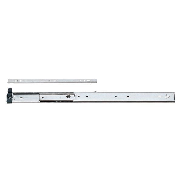 Drawer Slide, Side Mount, Full, Conv., 1/2"W, PR