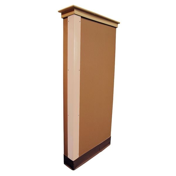 Corner Guard, Flame Retardant, Almond, 2"W X 96"H