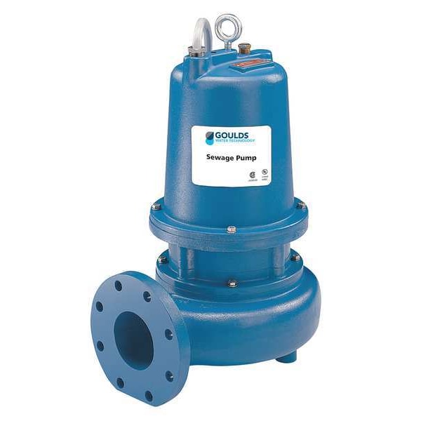 3 HP 4" Manual Submersible Sewage Pump 230V