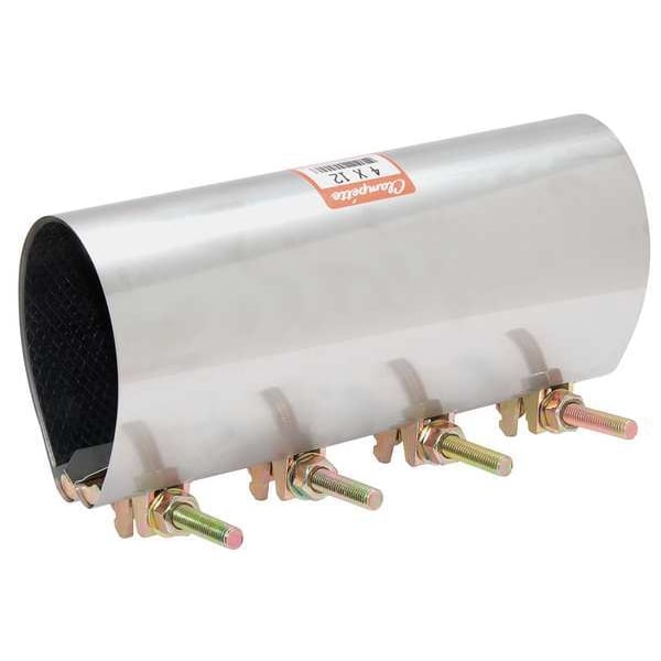 Repair Clamp, Four Bolt, 6 In, 304SS