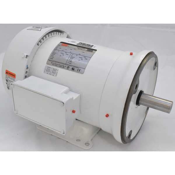 Washdown Motor, 3 Ph, TEFC, 3 HP, 1760 rpm
