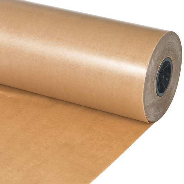 Waxed Paper Rolls, 24", Kraft, 1/Roll