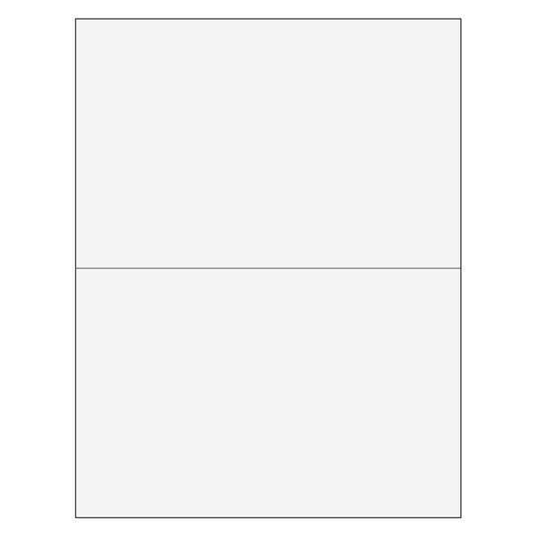 Tape Logic Removable Rectangle Laser Labels, 8 1/2" x 5 1/2", White, PK200