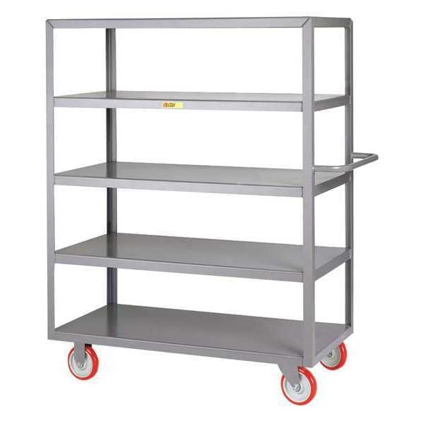 Shelf Truck, 5-Flush, 1200 lb., 18 x 32", Steel, 1200 lb Load Capacity, 5 Shelves